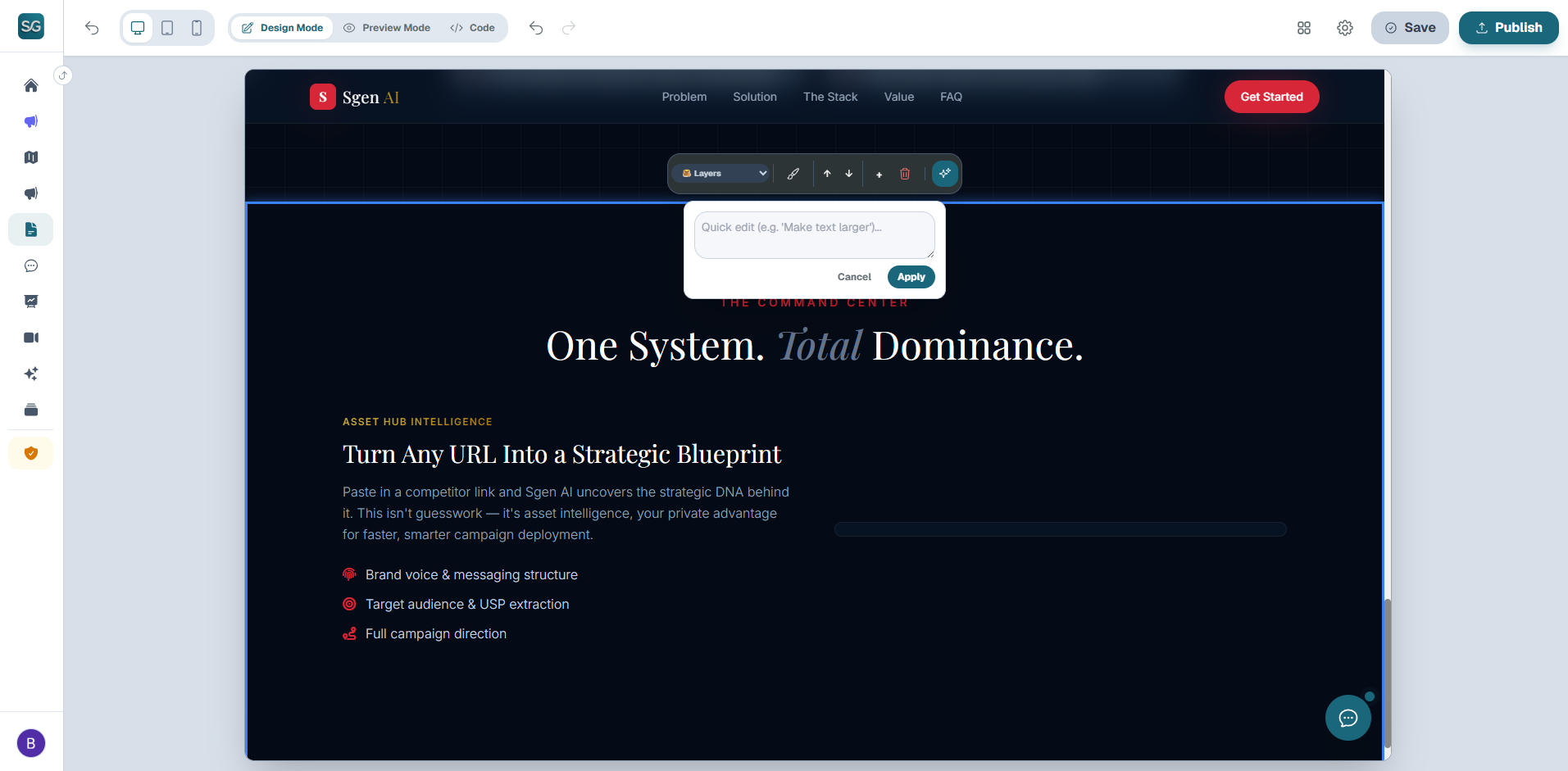 AI Quick Modify LITE Text Polish Edit Dialog